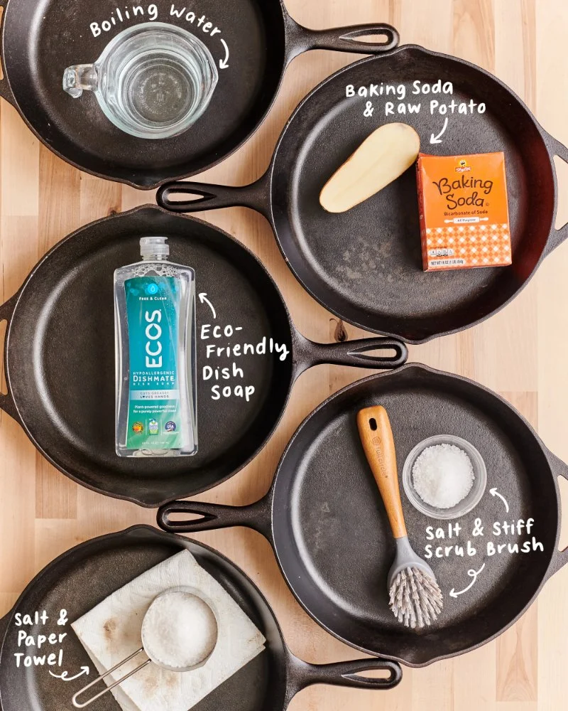 Best Way to Clean and Restore Old Cast Iron Cookware