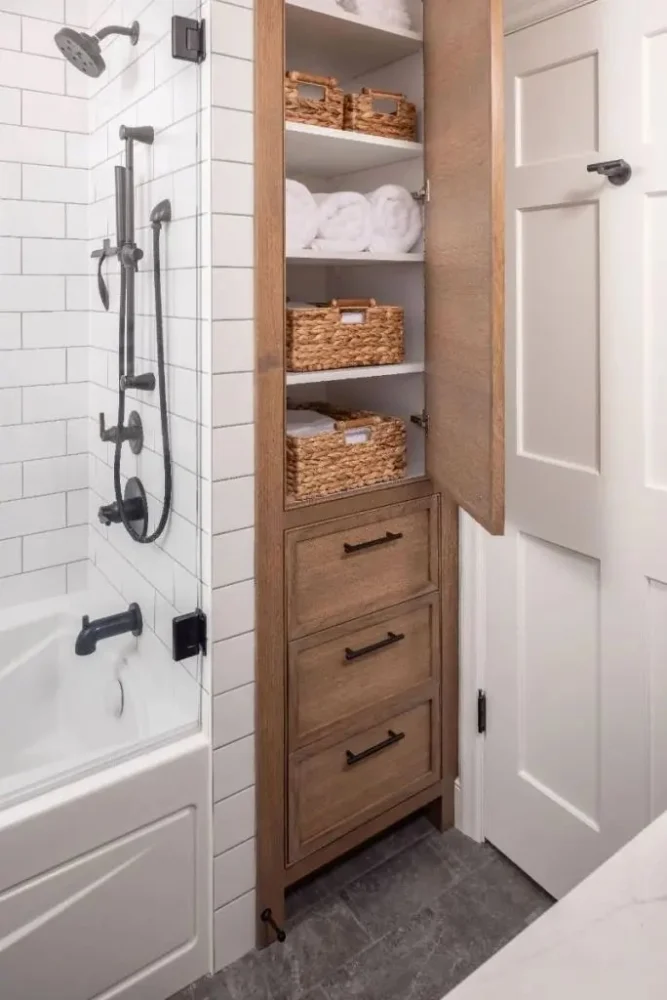 How to Add Built-In Storage Without Expanding Your Bathroom