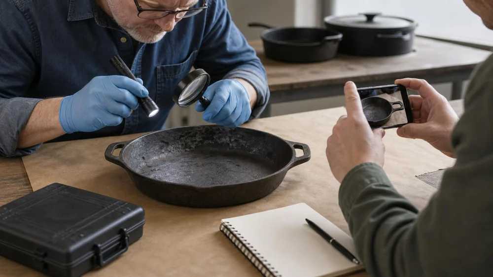 Is Vintage Cast Iron Safe to Cook With? A Check Guide