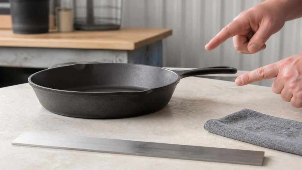 Warped Cast Iron: Check Stability Before Cooking