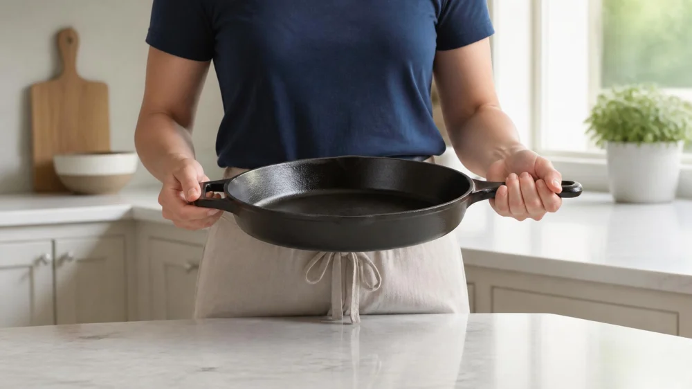 Heavy Cast Iron Cookware: Lift, Move, and Store It Safely
