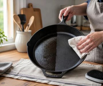 Sticky Cast Iron Seasoning: Remove Excess Oil and Start Thin