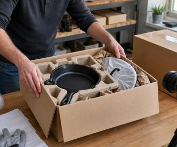 Ship Cast Iron Safely: Pad Weight, Handles, and Lids