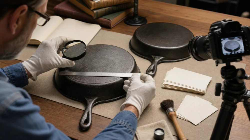 Cast Iron Maker Marks: Photograph Before You Research