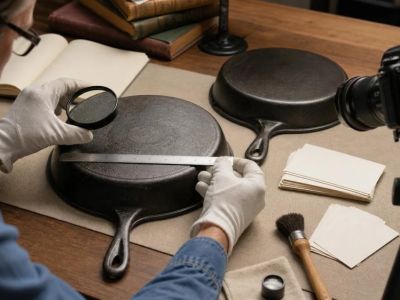 Cast Iron Maker Marks: Photograph Before You Research