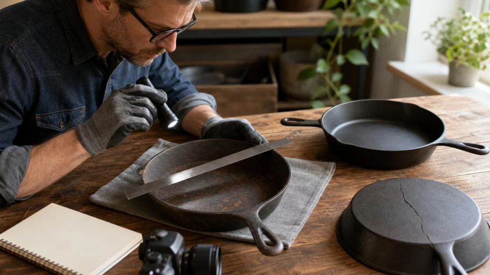Used Cast Iron Skillet: Inspect Before You Restore