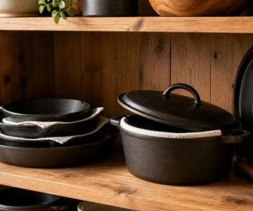Store Cast Iron Cookware: Dry Air, Spacers, and Lid Position