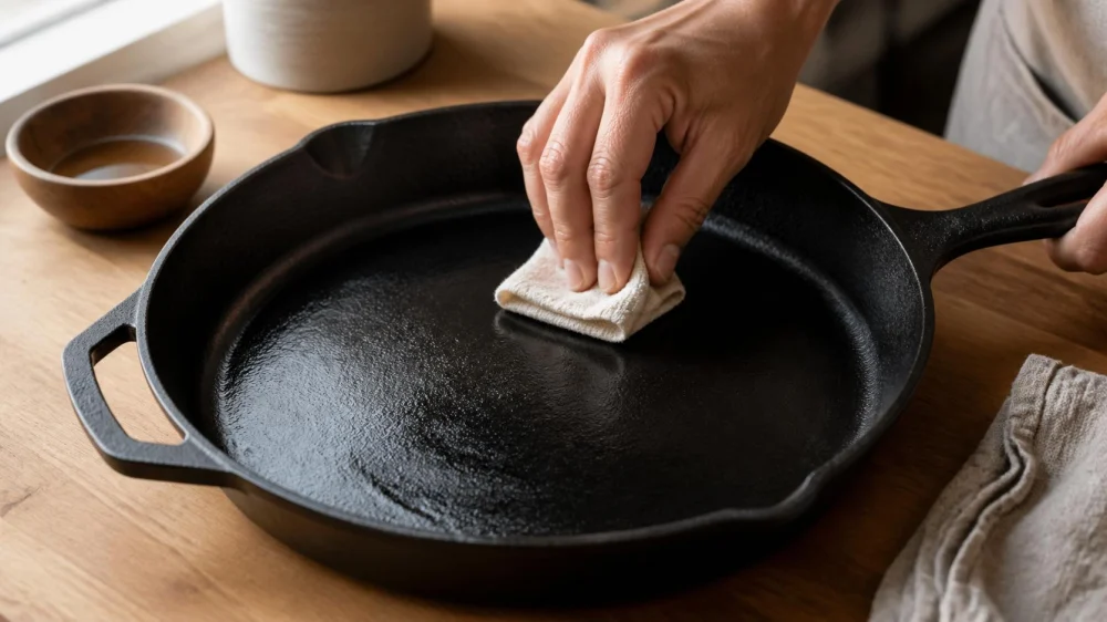 Cast Iron Seasoning Feels Sticky: Fix the Oil Layer