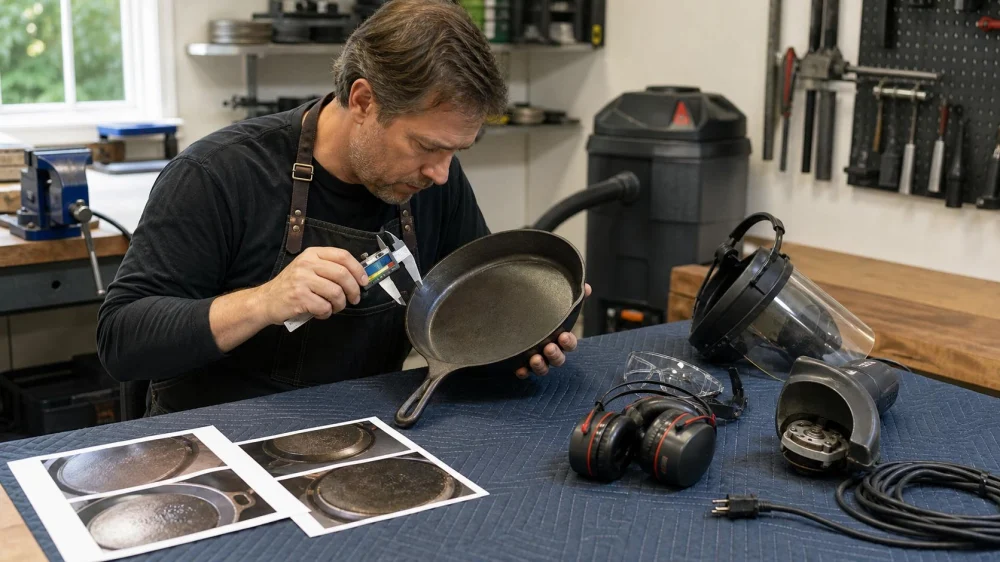 Power-Tool Cast Iron Restoration: Inspect Before Grinding