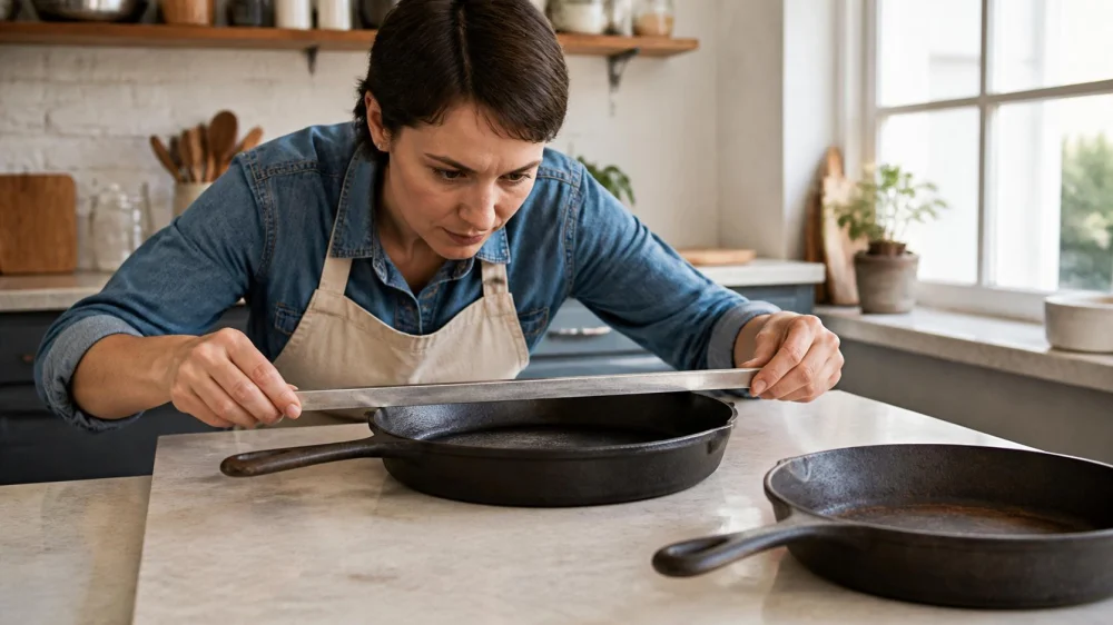 Cast Iron Pan Wobbles: Check Warping Before Restoration