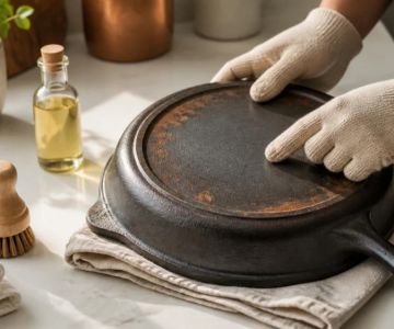 Rust Under a Cast Iron Pan: Restore the Base and Stop the Moisture