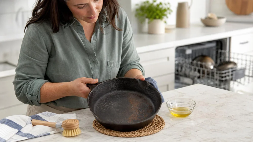 Cast Iron Went Through the Dishwasher: What to Do Next