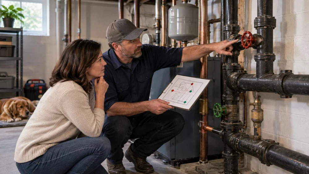 Cast-Iron System Shutoff Map: Label Controls Before an Emergency