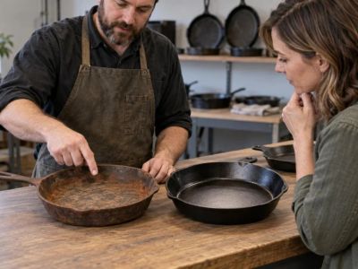 Cast Iron Restoration Service: Define the Food-Use Finish