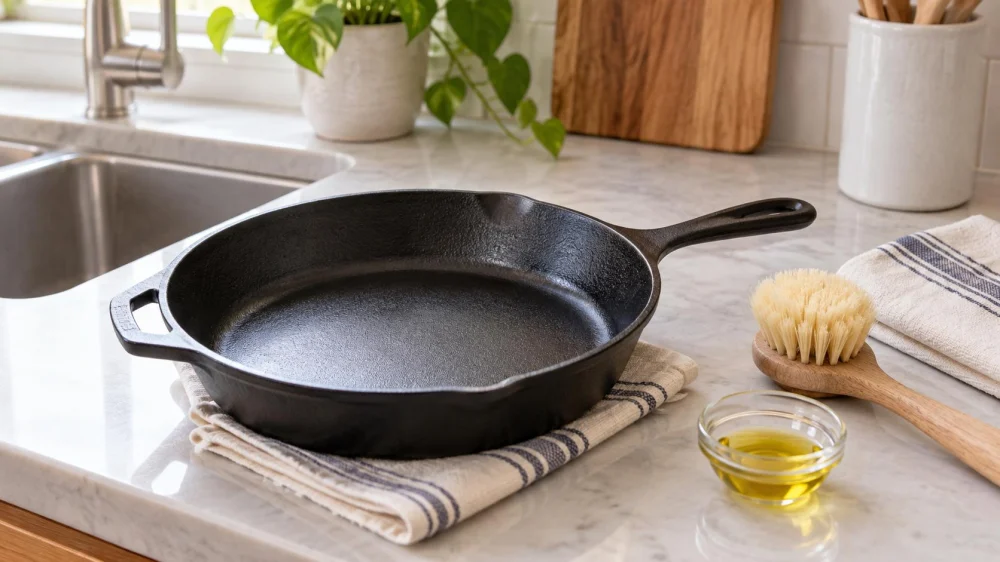 Cast Iron Cooking Odors: Clean, Dry, and Reset
