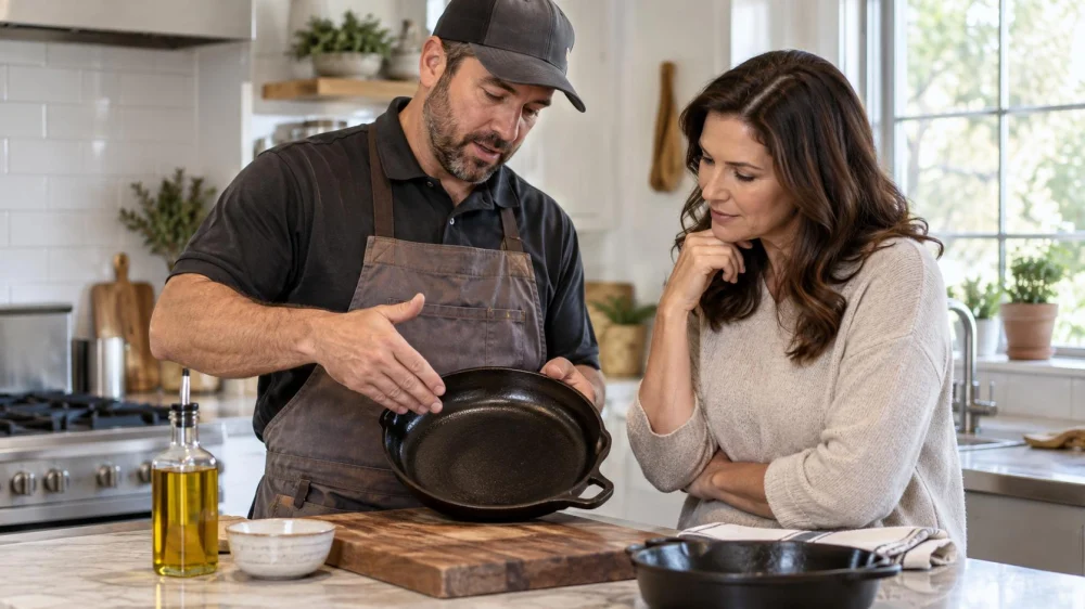 Sticky Cast Iron Seasoning: Oil, Heat, and Recovery