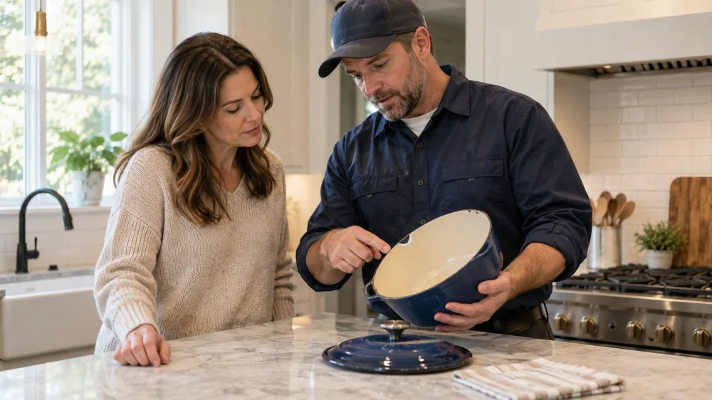 Enameled Cast Iron Chip: Location, Use, and Next Steps