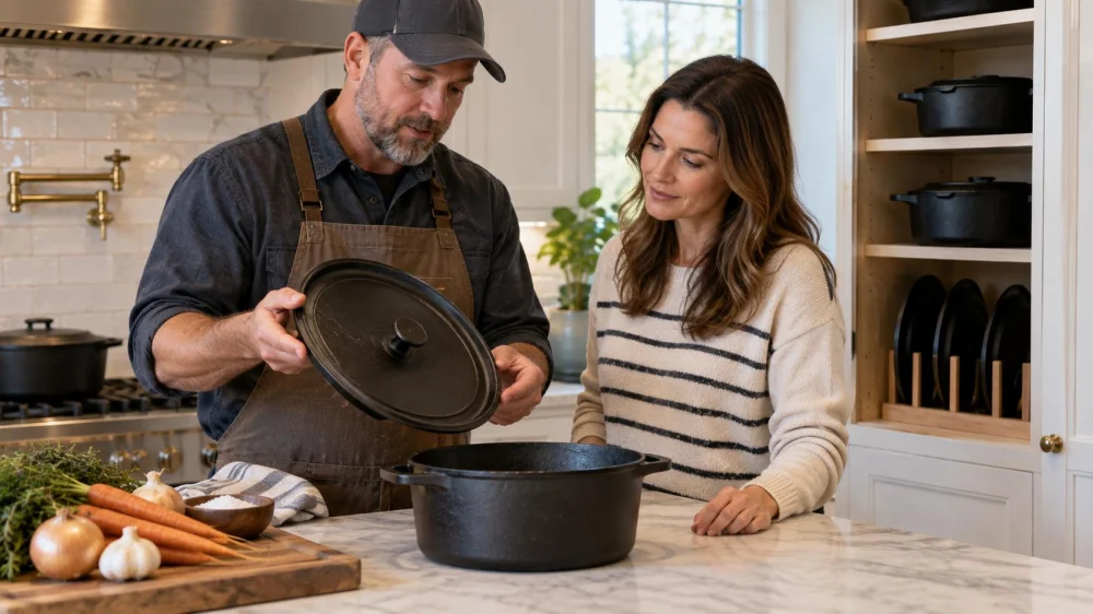 Cast Iron Dutch Oven Lid: Fit, Steam, and Storage