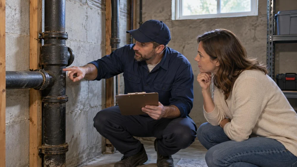 Cast Iron Pipe Wall Check: Access, Scale, and Findings