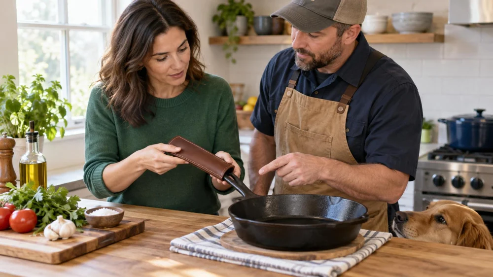 Cast Iron Pan Handle Cover: Fit, Heat, and Removal