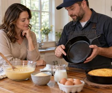 Cast Iron Cornbread: Preheat, Batter, and Release