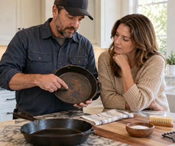 Cast Iron Rust Spot: Remove, Dry, Season, and Store